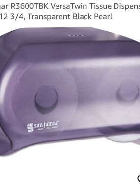 San Jamar VersaTwin Twin Roll Toilet Tissue Dispenser - Purple Pearl